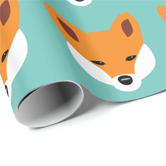 Schöner Fox Geschenkpapier (Rolleneckpunkt)