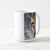 Schöner Fox im Schnee Kaffeetasse (VorderseiteRechts)
