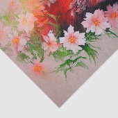 Schöner Fox in Blume Wasserfarben-Dekoupage Seidenpapier (Ausschnitt)