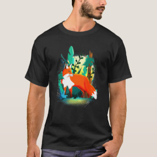 Schöner Fox lebt in seiner eigenen Friedlichen Wel T-Shirt