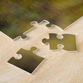 Schöner Fox Schlafen auf einem Baumstumpf Puzzle (Seite)