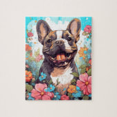 Schöner französischer Bulldog Hund Puzzle (Vertikal)