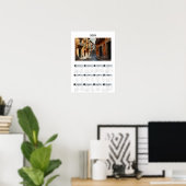 Schöner französischer Kalender Poster (Heimbüro)