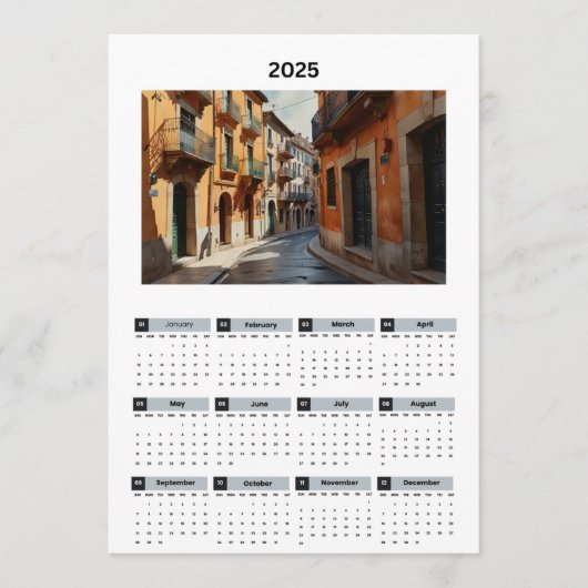 Schöner französischer Kalender Programm (Vorderseite)