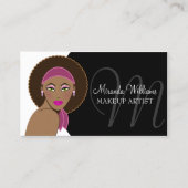 Schöner Frauen-Maskenbildner Visitenkarte (Vorderseite)