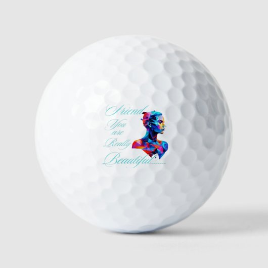 Schöner Freund Golfball (Vorderseite)