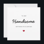 Schöner Freund romantisches Herz Geburtstag Karte<br><div class="desc">niedliche minimalistische Karte für Freund,  Ehemann,  Verlobte,  Liebhaber; Geburtstag für meinen schönen Freund,  der Rücken ist leer für jede Nachricht anpassen Freund zu Ehemann etc.</div>