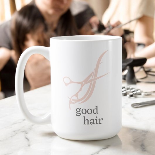 Schöner Friseur mit einfachen Logos Salon Kaffeetasse