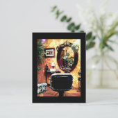 Schöner Friseur Postkarte (Stehend Vorderseite)