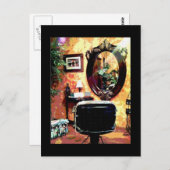 Schöner Friseur Postkarte (Vorne/Hinten)