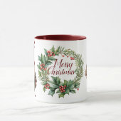 Schöner froher Weihnachtsgnome Tasse (Zentrum)