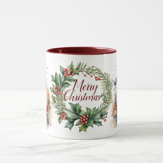 Schöner froher Weihnachtsgnome Tasse (Zentrum)