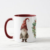 Schöner froher Weihnachtsgnome Tasse (Links)