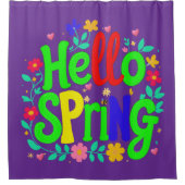 schöner Frühling Duschvorhang (Vorderseite)