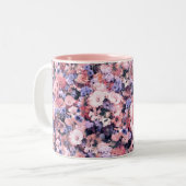 Schöner Frühling mit Blumen Zweifarbige Tasse (Vorderseite Links)