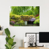 Schöner Frühlingsgarten im Mai Poster (Heimbüro)