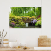 Schöner Frühlingsgarten im Mai Poster (Küche)