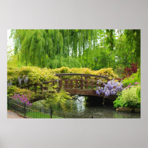 Schöner Frühlingsgarten im Mai Poster