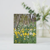 Schöner Frühlingsgarten Postkarte (Stehend Vorderseite)