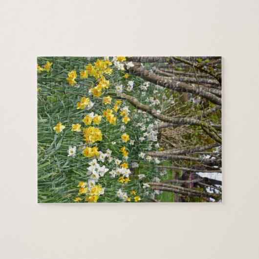Schöner Frühlingsgarten Puzzle (Horizontal)