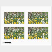 Schöner Frühlingsgarten Rechteckiger Aufkleber (Blatt)