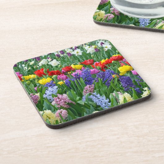 Schöner Frühlingsgarten Untersetzer (Linke Seite)