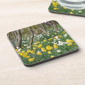 Schöner Frühlingsgarten Untersetzer (Linke Seite)