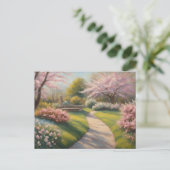 Schöner Frühlingspark im Park Postkarte (Stehend Vorderseite)