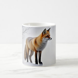 Schöner Fuchs im Schnee Kaffeetasse