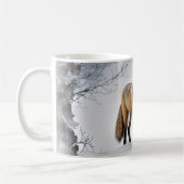 Schöner Fuchs im Schnee Kaffeetasse (Links)