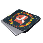 Schöner Fuchs im Winter Laptopschutzhülle (Vorne Knopf)