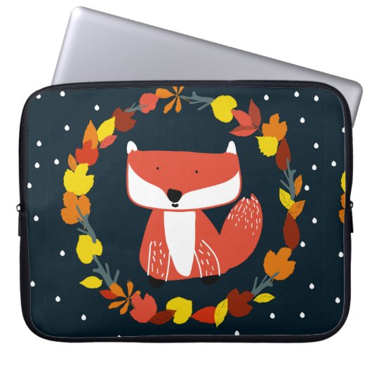 Schöner Fuchs im Winter Laptopschutzhülle (Vorderseite)