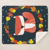 Schöner Fuchs im Winter Sherpadecke (Vorderseite (Horizontal))