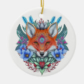 Schöner Fuchs Keramik Ornament (Vorne)