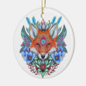 Schöner Fuchs Keramik Ornament (Links)