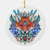 Schöner Fuchs Keramik Ornament (Hinten)