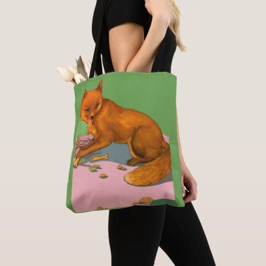 schöner Fuchsdruck Tasche (Von Nahem)