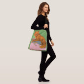 schöner Fuchsdruck Tragetaschen Mit Langen Trägern (Am Model)