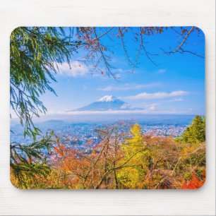 Schöner Fuji in Japan im Herbst Mousepad