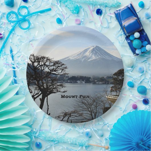 Schöner Fuji, Japan Pappteller (Party)