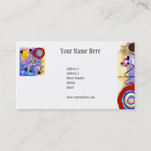 Schöner Garten der Blumen-Karte Visitenkarte (Vorderseite)