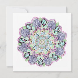 Schöner Garten Doily Mandala Art Feiertagskarte