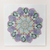 Schöner Garten Doily Mandala Art Puzzle (Horizontal)