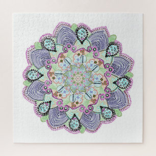 Schöner Garten Doily Mandala Art Puzzle