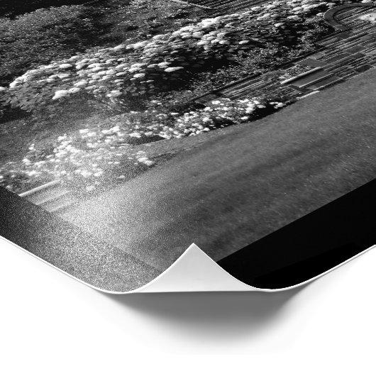 Schöner Garten Fotodruck (Ecke)