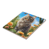 Schöner Garten für Katzen Fliese (Seite)