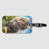 Schöner Garten für Katzen Gepäckanhänger (Vorderseite (Horizontal))