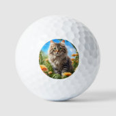 Schöner Garten für Katzen Golfball (Vorderseite)