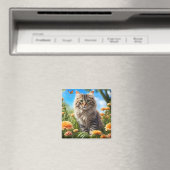 Schöner Garten für Katzen Magnet (In Situ (Geschirrspüler))