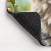 Schöner Garten für Katzen Mousepad (Ecke)